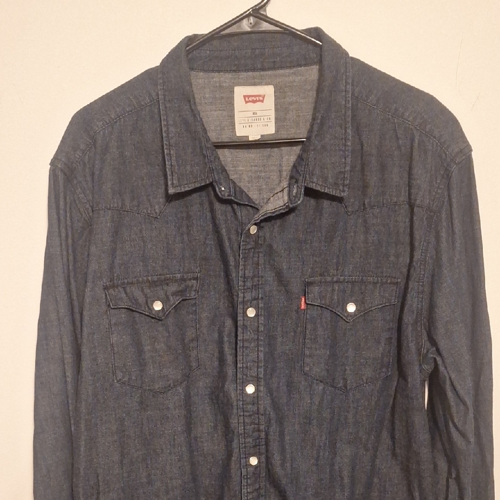 Levi's Dark Blue Denim Shirt